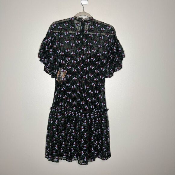 Pearl By Lela Rose Embroidered Floral Tulle Flounce Dress NWT - Picture 2 of 5